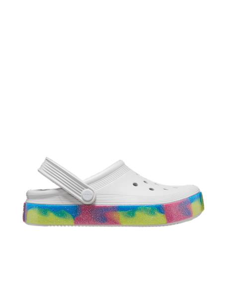 Sabots off court glitter bands – sandales scintillantes confort junior Blanc 1 - vertbaudet enfant 