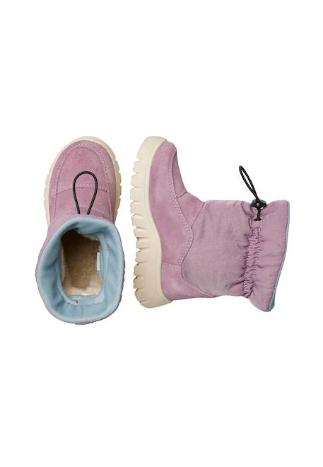 Bottes en suède et tissu technique varna 2 wp. Prune+Rose-gris- 4 - vertbaudet enfant 