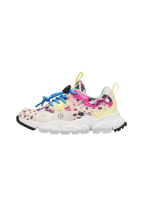 Sneakers en simili cuir et tissu technique yamano 3 junior. Rose-beige- 3 - vertbaudet enfant 
