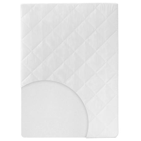 Matelas déhoussable pour parc bébé rectangulaire Blanc - rectangulaire (75x100) 1 - vertbaudet enfant 