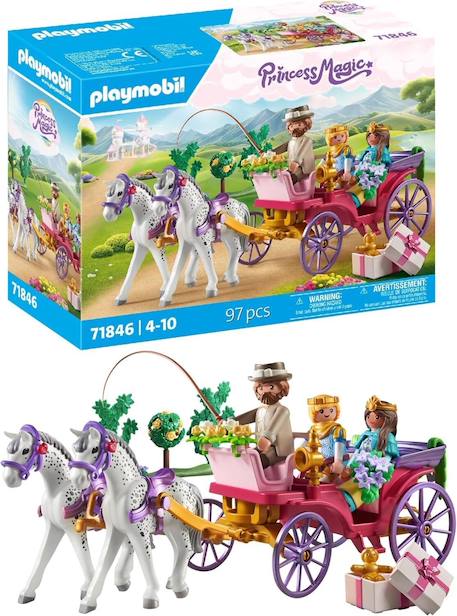 Calèche avec couple princier et cocher 71846 Multicolore 1 - vertbaudet enfant 