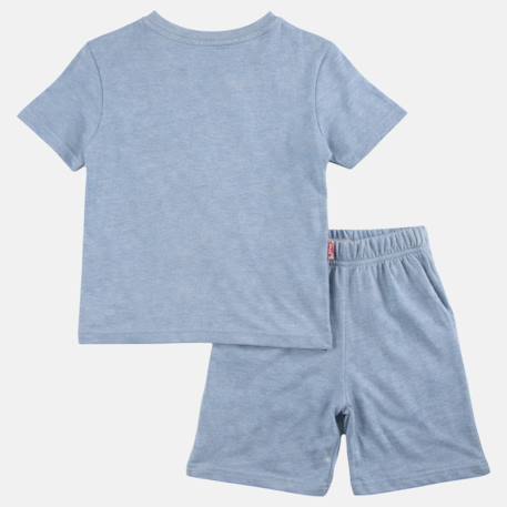 Ensemble garçon t-shirt manches courtes et short Beige+Bleu+Kaki+Noir 12 - vertbaudet enfant 