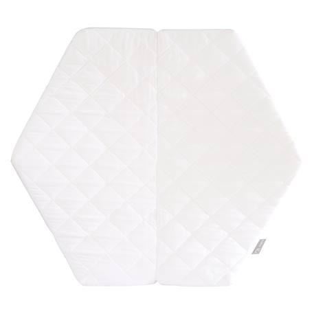 Matelas déhoussable pour parc bébé hexagonal Blanc - hexagonal 1 - vertbaudet enfant 