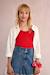Débardeur froncé Noir+Offwhite+Rouge 13 - vertbaudet enfant 