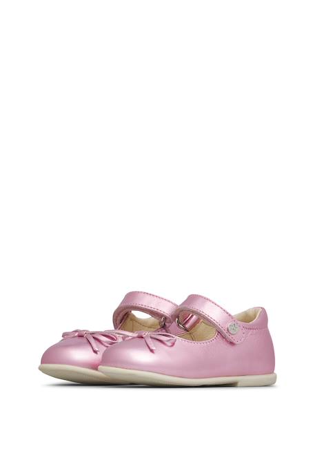 Ballerines en cuir laminé ballet Or-+Rose- 10 - vertbaudet enfant 