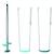 Pack 3 accessoires 2 balançoires et 1 face à face pour portique h222 cm Vert 3 - vertbaudet enfant 