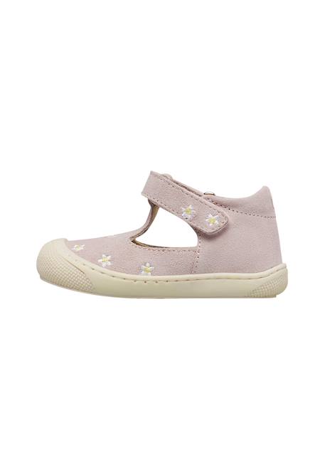 Sandales en daim indis embr Rose poudré- 3 - vertbaudet enfant 