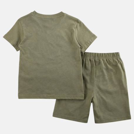 Ensemble garçon t-shirt manches courtes et short Beige+Bleu+Kaki+Noir 18 - vertbaudet enfant 