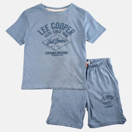 Ensemble garçon t-shirt manches courtes et short Beige+Bleu+Kaki+Noir 9 - vertbaudet enfant 
