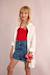 Débardeur froncé Noir+Offwhite+Rouge 12 - vertbaudet enfant 