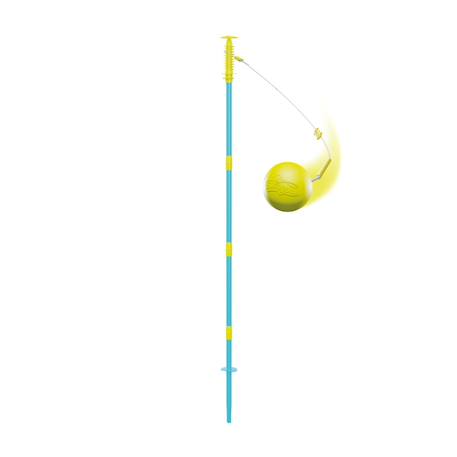 Pack jeux swingball 2en1 toutes surfaces  métal Bleu - noir - jaune 3 - vertbaudet enfant 