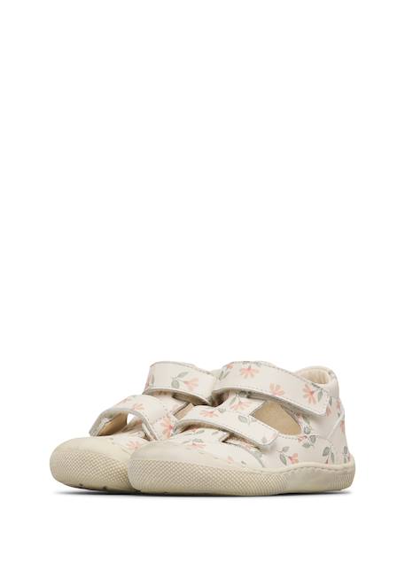 Sandales en cuir barefoot irtys Blanc-rose- 5 - vertbaudet enfant 