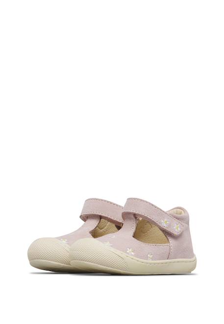 Sandales en daim indis embr Rose poudré- 5 - vertbaudet enfant 