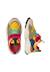 Sneakers en simili cuir et tissu technique yamano 3 junior vl. Marron-orange 4 - vertbaudet enfant 