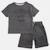 Ensemble garçon t-shirt manches courtes et short Beige+Bleu+Kaki+Noir 21 - vertbaudet enfant 