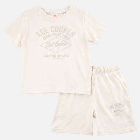 Ensemble garçon t-shirt manches courtes et short Beige+Bleu+Kaki+Noir 3 - vertbaudet enfant 