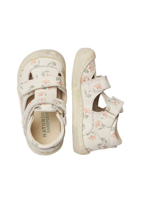 Sandales en cuir barefoot irtys Blanc-rose- 4 - vertbaudet enfant 