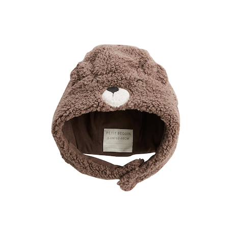 Chapka bébé en sherpa câlins Marron 2 - vertbaudet enfant 