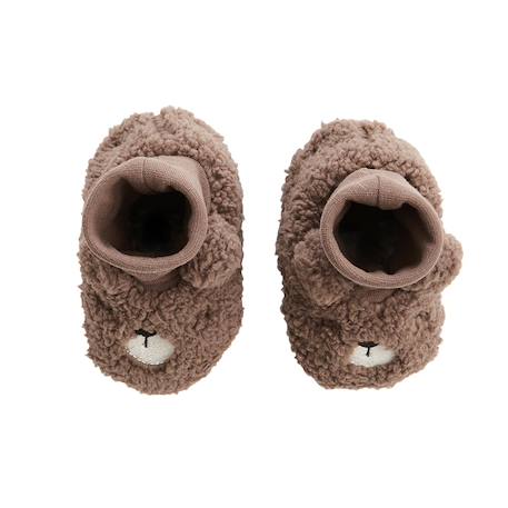Chaussons bébé câlins Marron 3 - vertbaudet enfant 