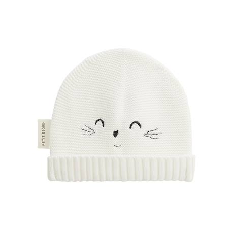 Bonnet bébé et chaussons en tricot hello baby Ecru 5 - vertbaudet enfant 