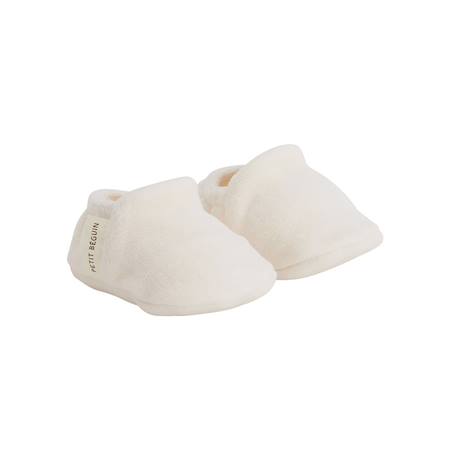 Bonnet bébé et chaussons en velours zeste d'amour Ecru 4 - vertbaudet enfant 