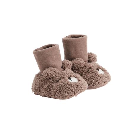 Chaussons bébé câlins Marron 2 - vertbaudet enfant 