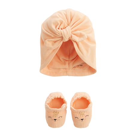 Bonnet bébé et chaussons sierra Peche 2 - vertbaudet enfant 
