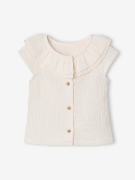 Blouse fille naissance écru 1 - vertbaudet enfant 