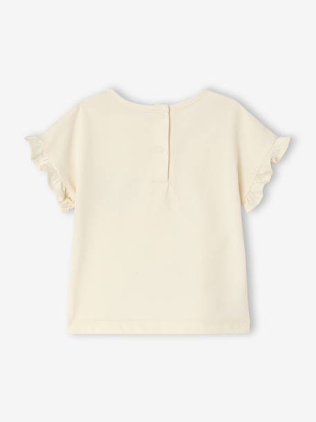 T-shirt manches courtes bébé fille écru 5 - vertbaudet enfant 