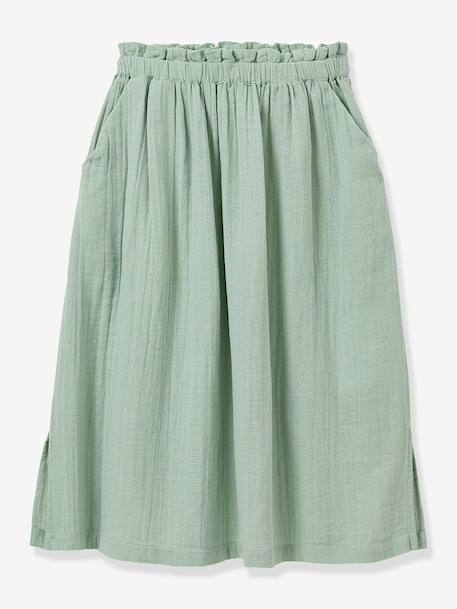 Fille-Jupe-Jupe longue gaze de coton bio
