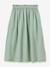Jupe longue gaze de coton bio vert sauge 2 - vertbaudet enfant 