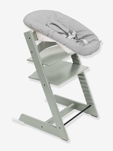 Chaise haute évolutive écru+gris 4 - vertbaudet enfant 