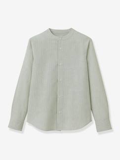 -Chemise col mao garçon
