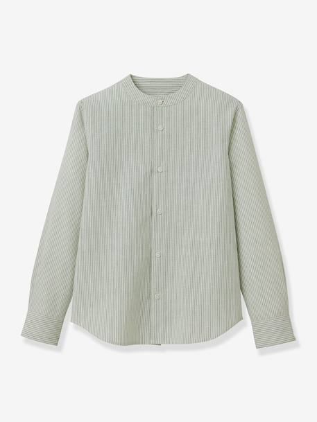 Garçon-Chemise-Chemise col mao garçon