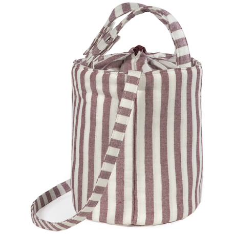 Sac bucket cherry rayé Mauve 5 - vertbaudet enfant 