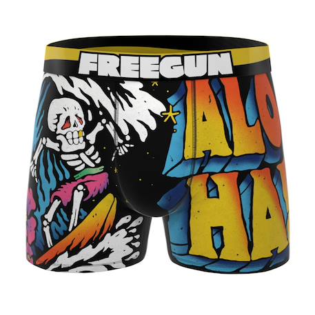 Lot de 3 boxers  retro summer Orange/noir/jaune/blanc 2 - vertbaudet enfant 