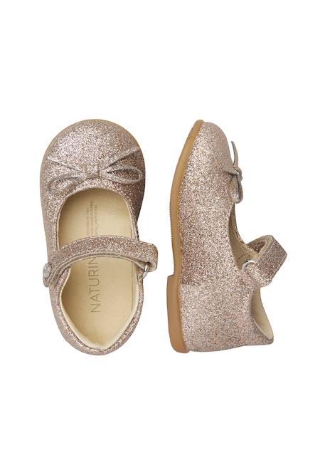 Ballerines en cuir ballet Rose- 4 - vertbaudet enfant 