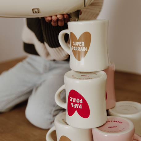 Mug papa poule Rouge, écru 5 - vertbaudet enfant 