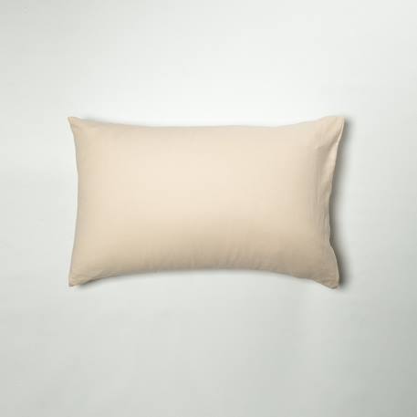 Taie d'oreiller pur coton bio Blanc+Bleu nuit+Ecru+Eucalyptus+Gris tourterelle+Rose nude+Terracotta 32 - vertbaudet enfant 