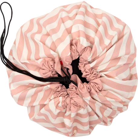 Sac à jouets 2 en 1 noomad original stripes pink Ecru, rose 3 - vertbaudet enfant 