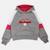Sweat à capuche fille imprimé Gris+Marine+Rose 3 - vertbaudet enfant 