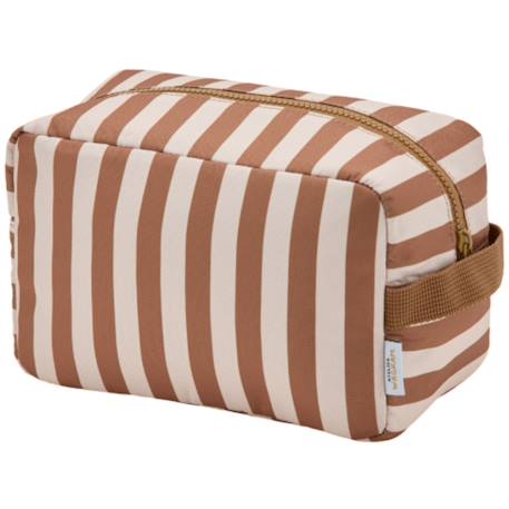 Trousse de toilette rayures Ecru, marron+Marron, beige+Marron, noir 2 - vertbaudet enfant 