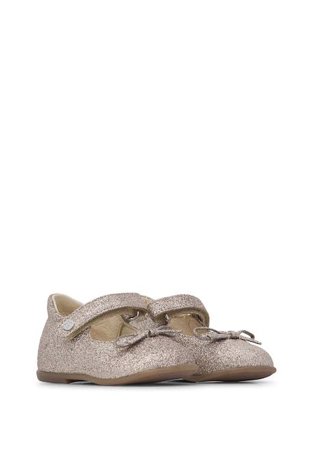 Ballerines en tissu pailleté ballet Rose clair-+Rose poudré- 2 - vertbaudet enfant 