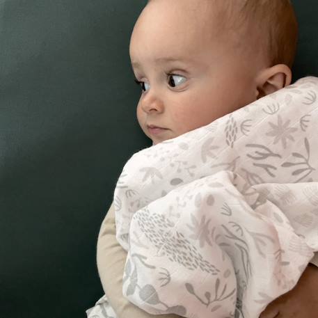 Lange coton bio yukari douceur Yukari peach+Yukari tilleul 7 - vertbaudet enfant 