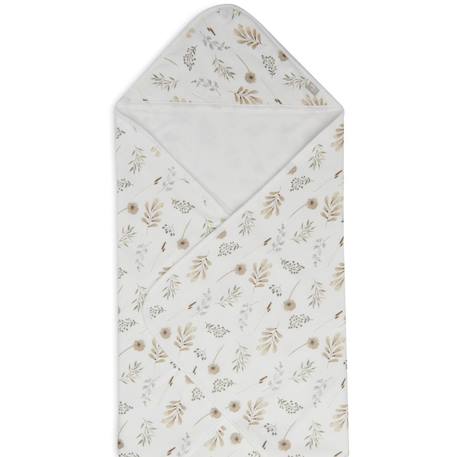 Cape de bain wild flowers (75 x 75 cm) Blanc, beige rosé 1 - vertbaudet enfant 