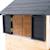Maisonnette sur pilotis, glissière, 2 balançoires jacinthes bois fsc® Marron - gris anthracite - blanc - vert 6 - vertbaudet enfant 