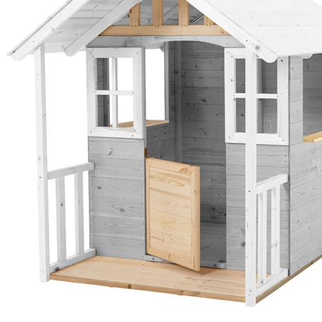 Maisonnette modulable perce-neige bois fsc® Gris - blanc - marron 4 - vertbaudet enfant 