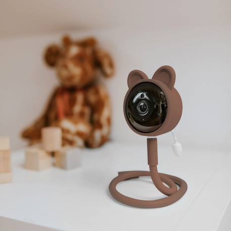 Babyphone connecté ours brun Marron, blanc 5 - vertbaudet enfant 