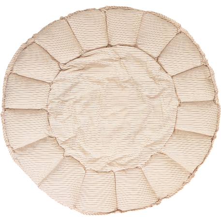Tapis de jeu 3 en 1 organic coco stripes blue Ecru, bleu 6 - vertbaudet enfant 