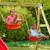Bras de portique 2 balançoires  bois fsc® Marron - rouge 2 - vertbaudet enfant 